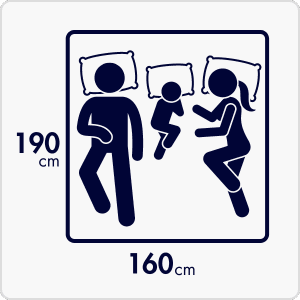 Queen (160cm x 190cm)